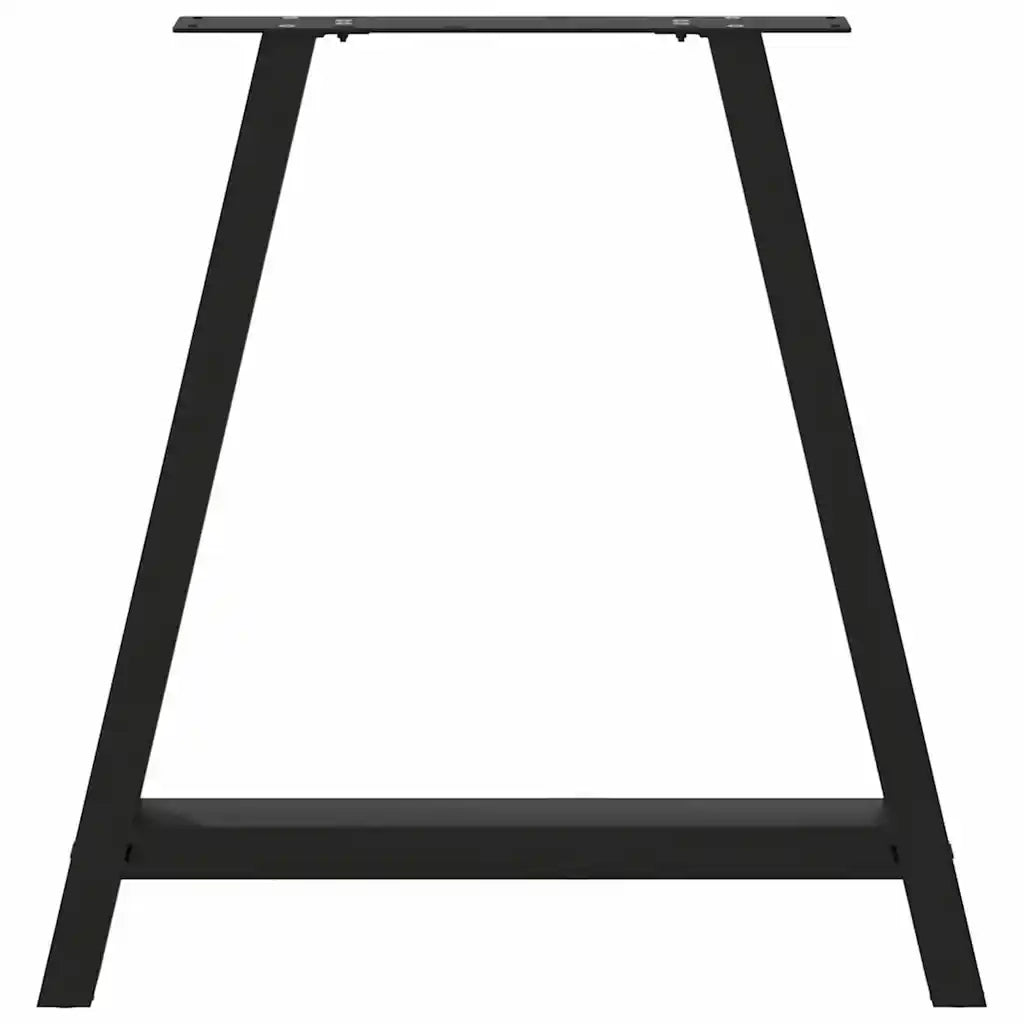 Gambe per tavolo da pranzo a forma di A 2 pz | Piede del tavolo nere 80x(72-73) cm in acciaio