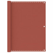 Paravento per balcone protezione privacy paravento 120 x 600 cm HDPE terracotta 02_0010404