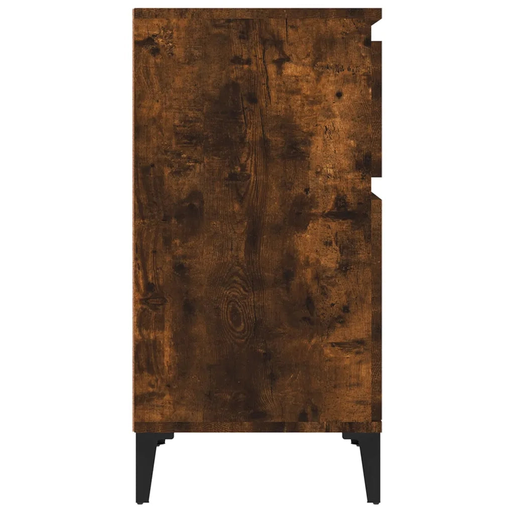 Comodino-Tavolino da notte Rovere Fumo 40x35x70 cm 200828