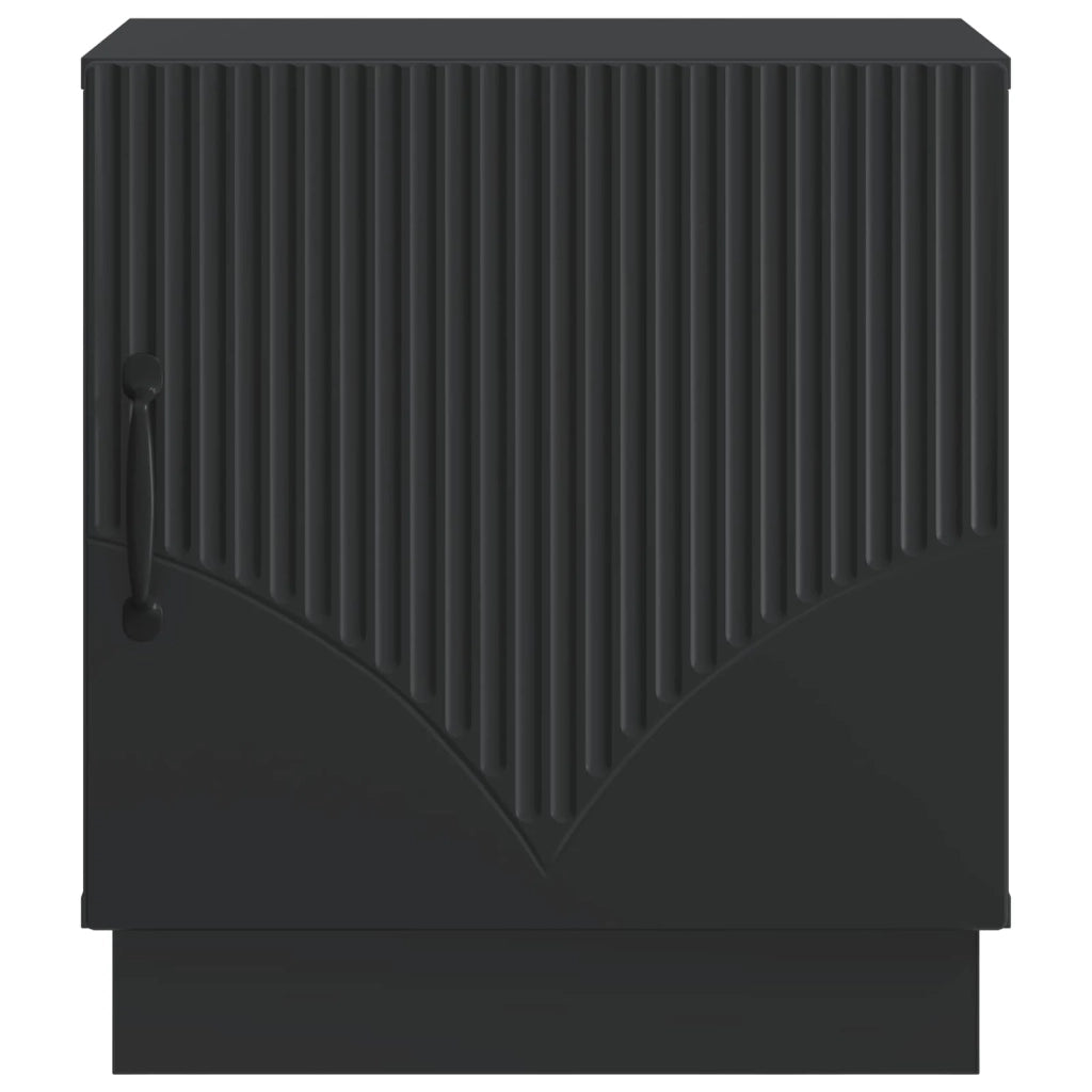 Comodino 2 pcs Nero 43 x 34,5 x 47 cm Legno ingegnerizzato 895258