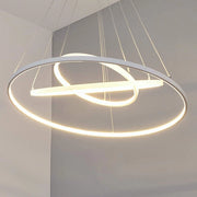 Lampadario cerchio pendente moderno LED 51W luce sospensione 3 anelli tavolo soggiorno camera salone cucina 230V 4000K