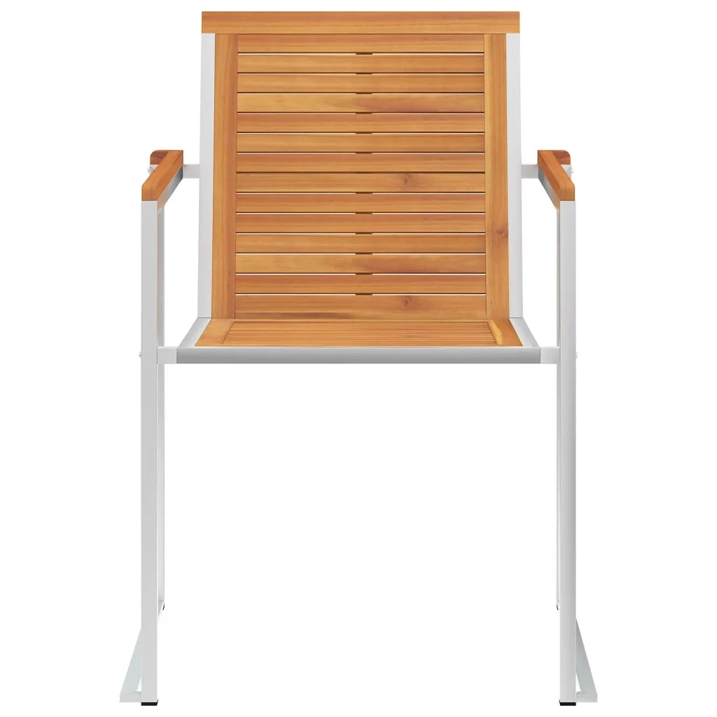 Sedie da Giardino con Cuscini 4 pz in Legno Massello di Acacia 3078479