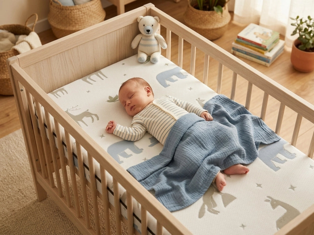 Materasso culla e lettino Neonato Antisoffoco Certificato CertiPUR™ e OEKO-TEX® – 100% Made in Italy Misura: 50X80 NEXT TO ME