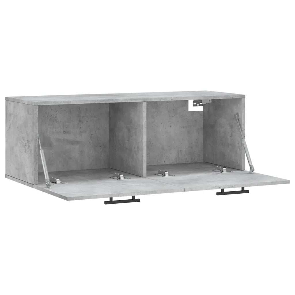 Armadietto a Muro | Mobile a Parete Grigio Cemento 100x36,5x35 cm Legno Multistrato