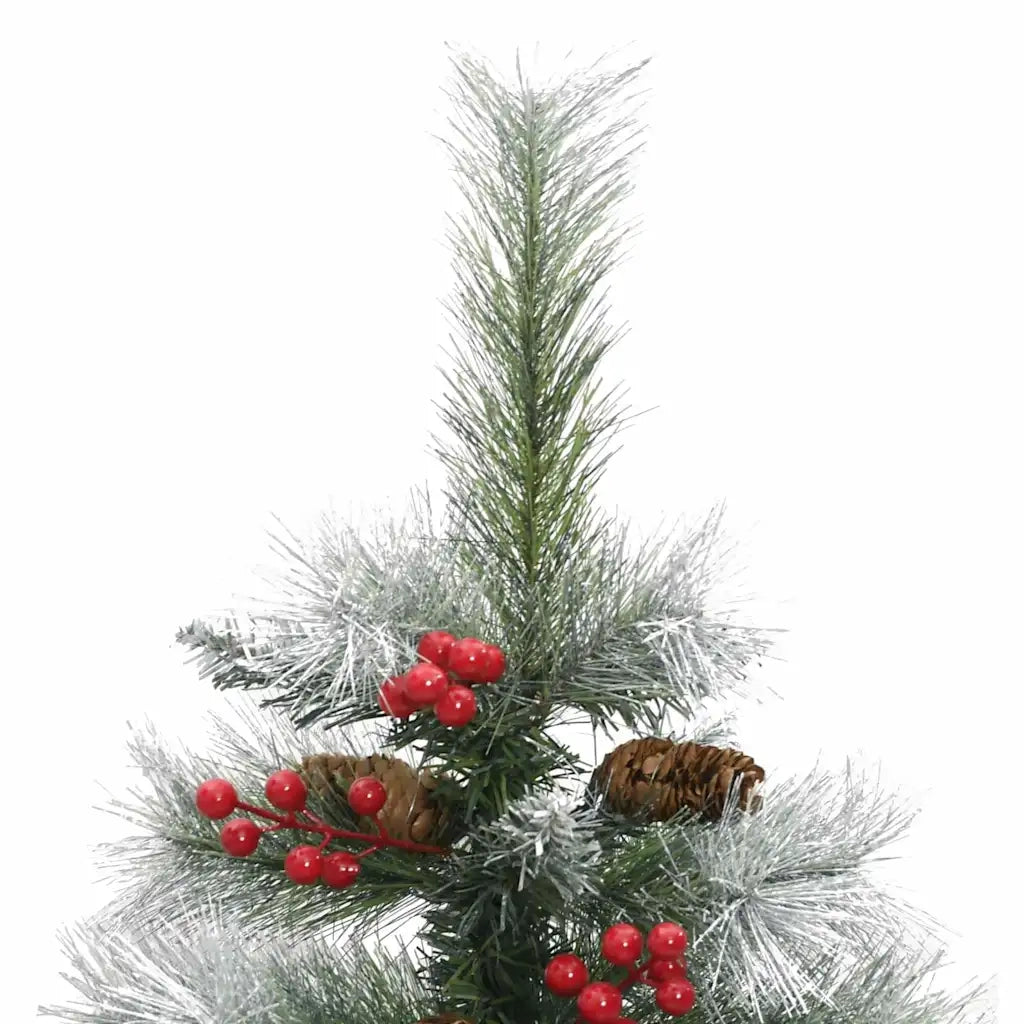 Albero di Natale artificiale Verde e bianco 150 cm 3395176