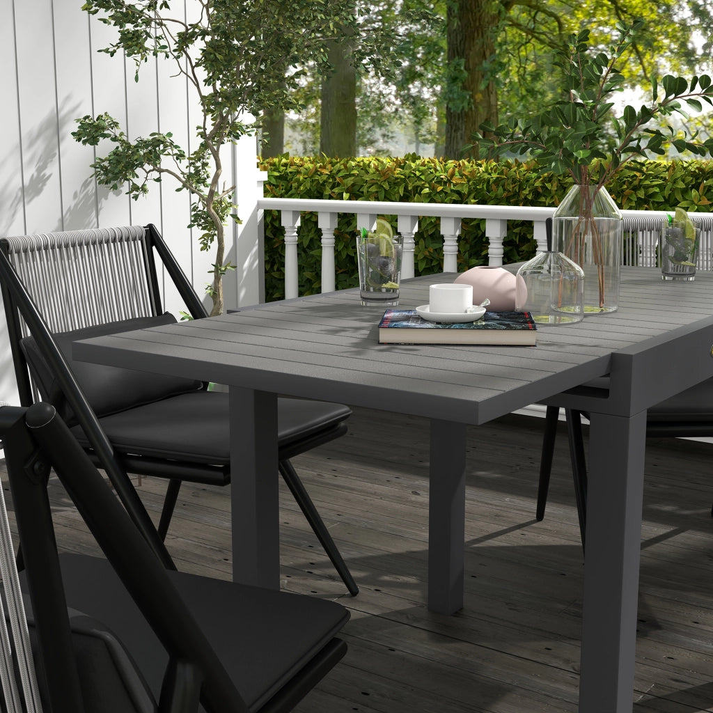 Tavolo da Giardino ¨C Minimal ¨C Grigio 162x80x75 cm