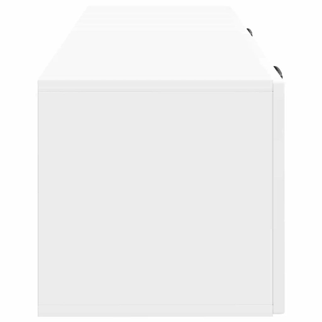 Mobile Porta TV da Muro-Credenza per TV sospesa Bianco Lucido 98 x 31 x 30 cm 937256