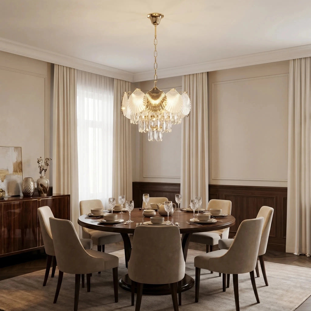 Lampada A Sospensione In Cristallo Swe083-cp 40cm Gold
