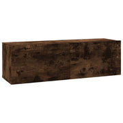 Mobile TV da parete in rovere affumicato 100 x 30 x 30 cm in derivati ​​del legno marrone 02_0024279
