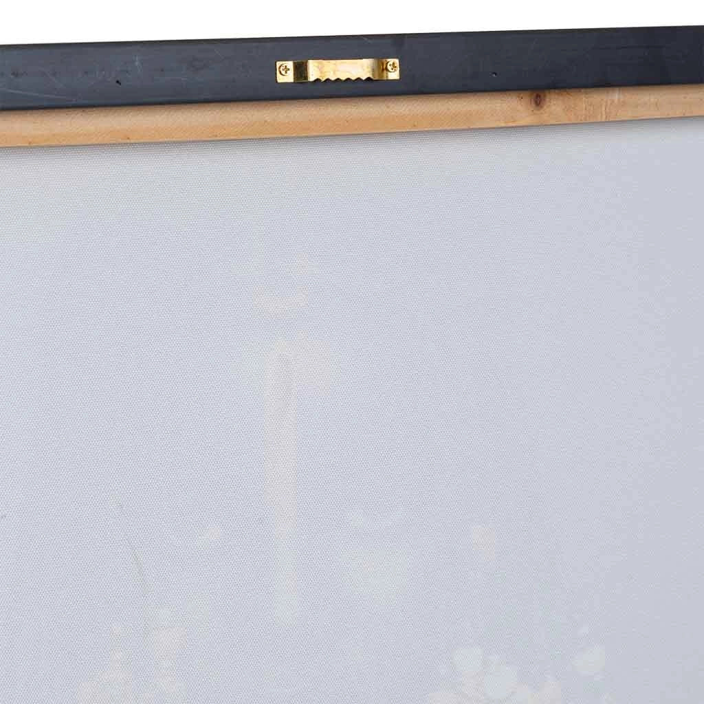 Quadro dipinto a mano con rilievo nero 52,5 x 72,5 x 3h cm