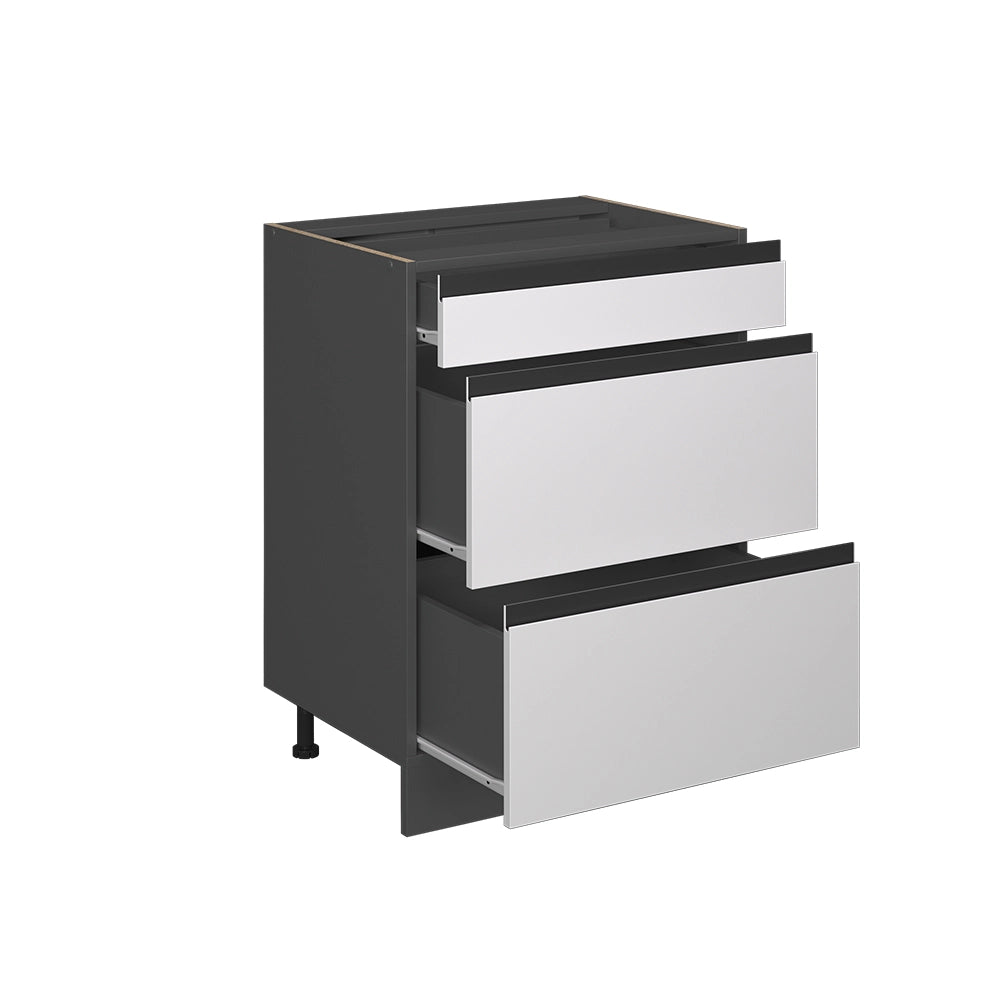 Vicco Mobiletto base per cucina Bianco 60 cm PL Marmo