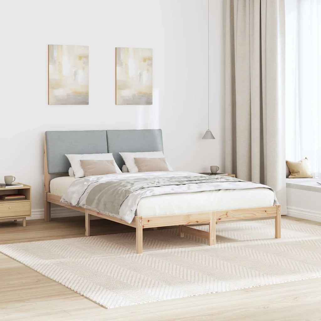Letto matrimoniale | Letto per adulti | Struttura del Letto Marrone e grigio chiaro 160 x 200 cm