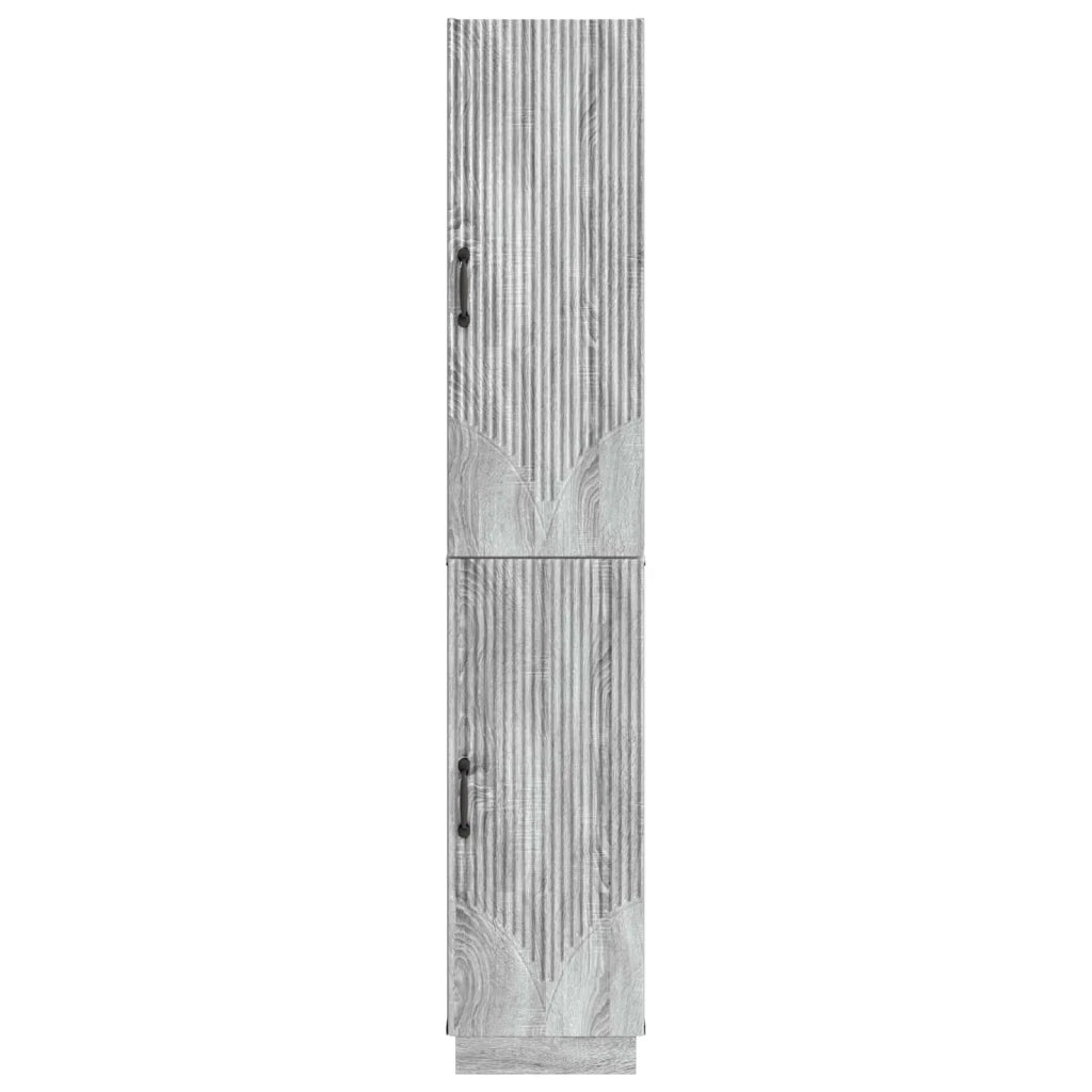 Set di armadi 2 pz Sonoma grigio Legno ingegnerizzato 3416796