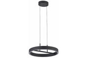 Lampada a sospensione anello nero Ø40 LED 32W Coltrain