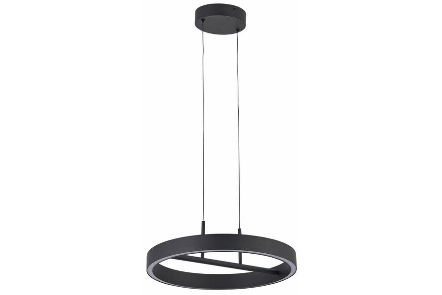 Lampada a sospensione anello nero Ø40 LED 32W Coltrain