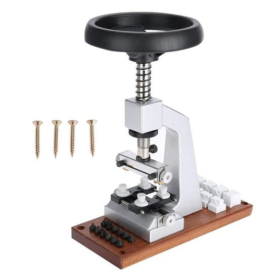 Apri Casseback Oraio - Strumento Professionale per Orologiai - Base a Scatola Oyster Style - Base Metallica - Attrezzo di Riparazione - Adatto per...