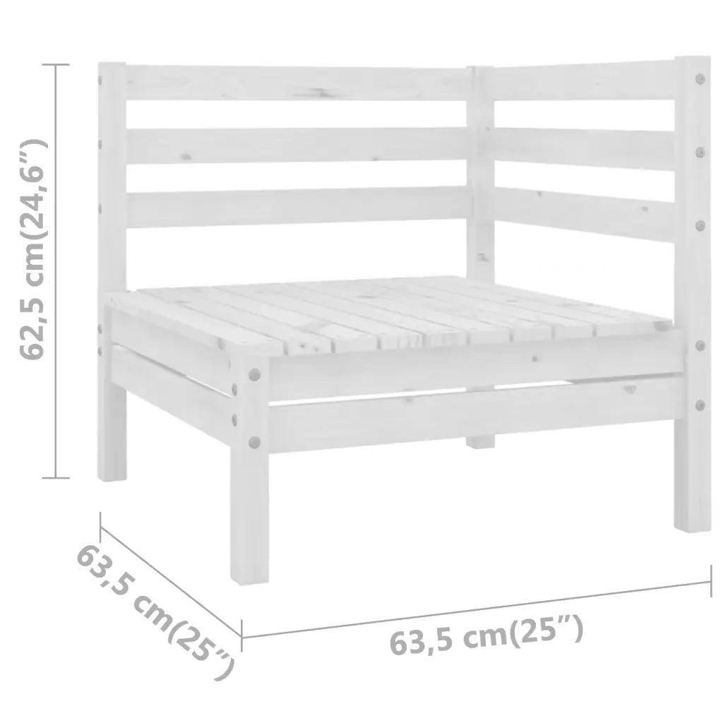 Set Divani da Giardino 3 pz | Set Salotto da Giardino in Legno Massello di Pino