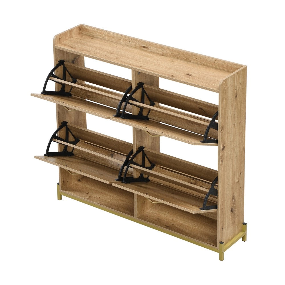 Scarpiera con Ante in Legno ¨C MINIMAL ¨C Portascarpe Salvaspazio per Ingresso e Corridoio
