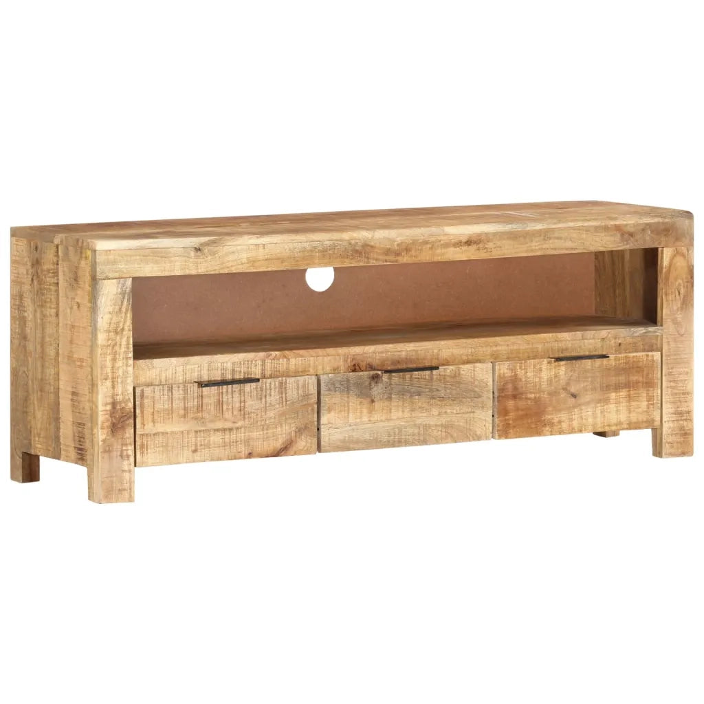 Mobile TV | Armadietto TV | Mobile Porta TV 110x30x40 cm in Legno di Mango Grezzo