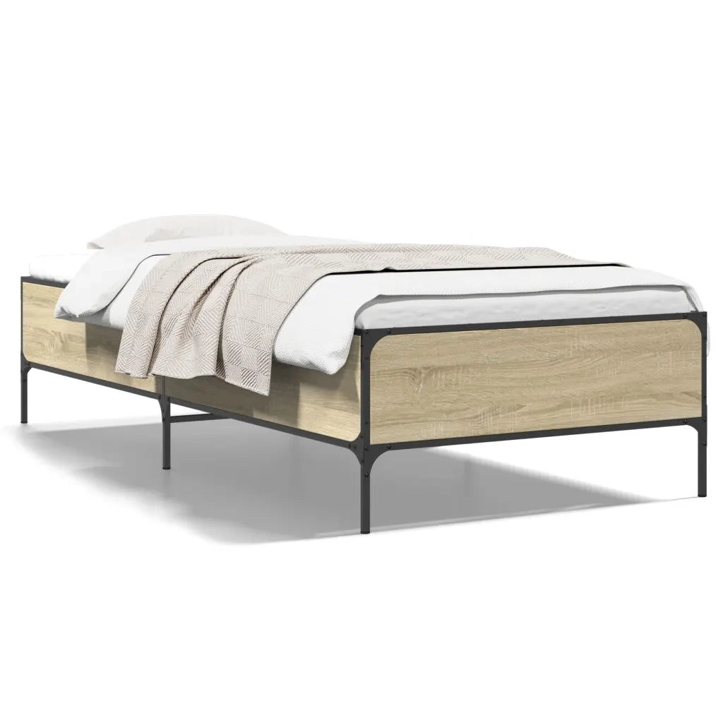 Giroletto Rovere Sonoma 100x200 cm Legno Multistrato e Metallo 844962