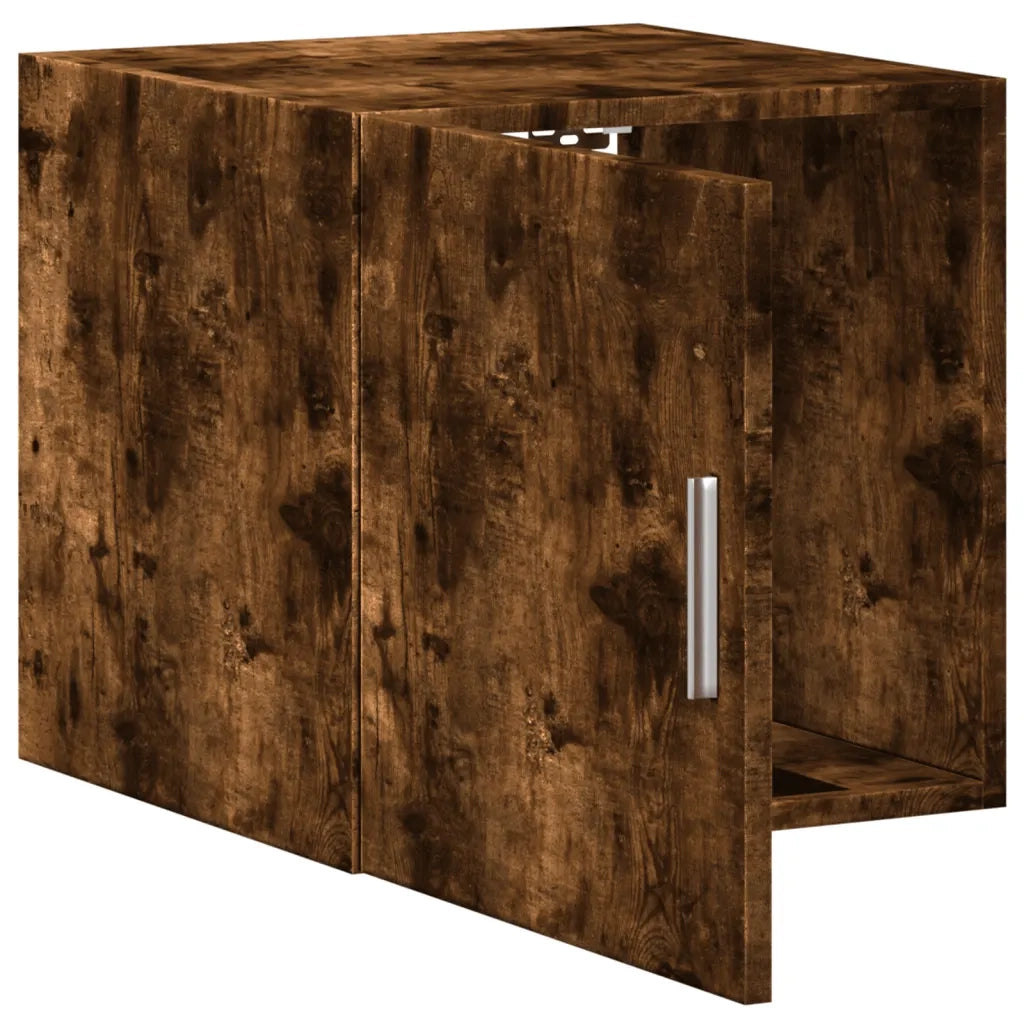Armadietto a Muro | Mobile a Parete Rovere Fumo 40x42,5x40 cm in Legno Multistrato