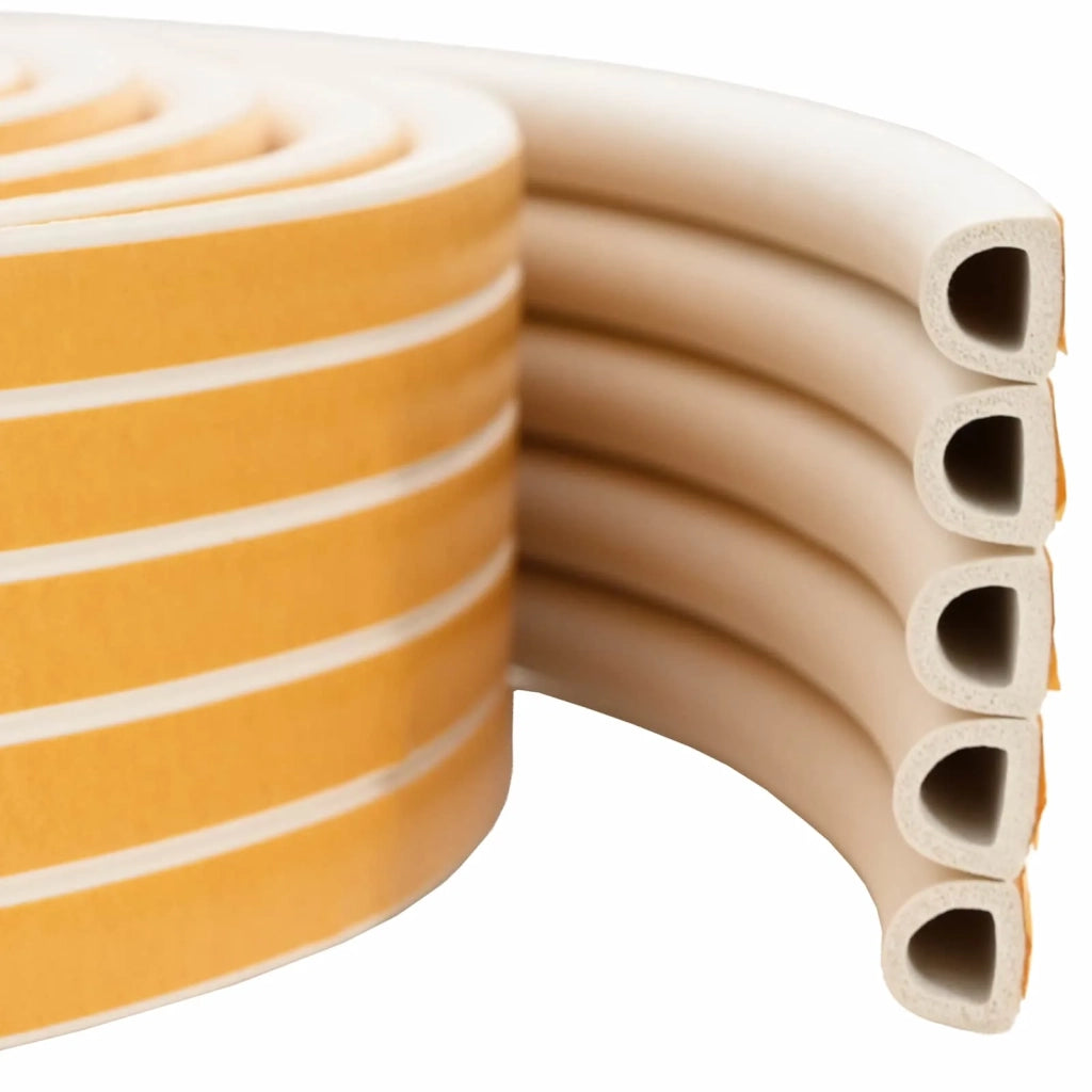 Nastro adesivo per finestre Bianco 9 x 8 mm 50 m Schiuma EPDM 42038168