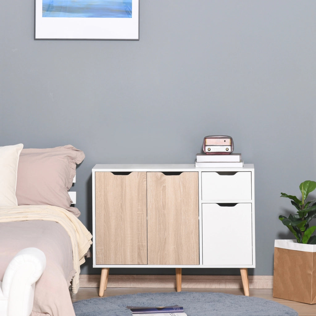 Credenza ¨C Minimal ¨C bianco quercia chiaro