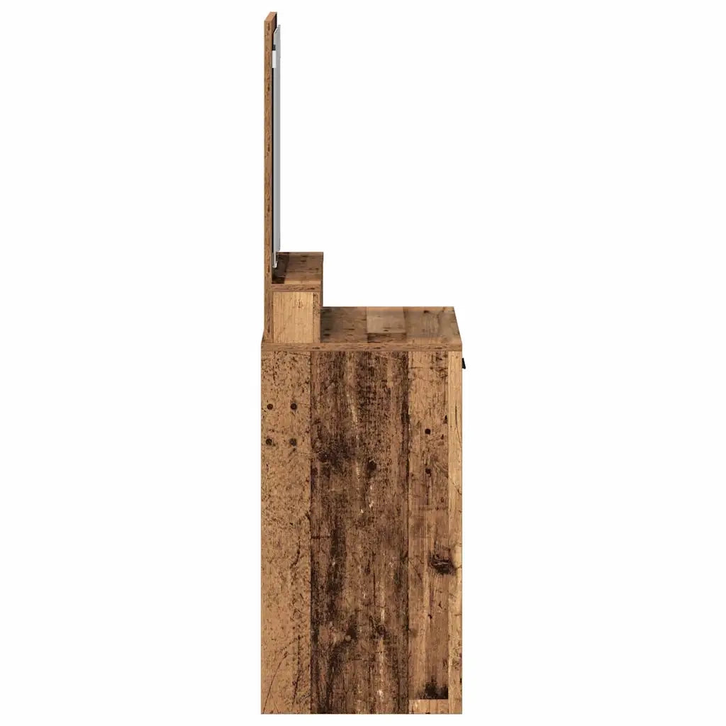 Toeletta | Tavolo da Trucco con cassetto Legno vecchio 50 x 41 x 140 cm