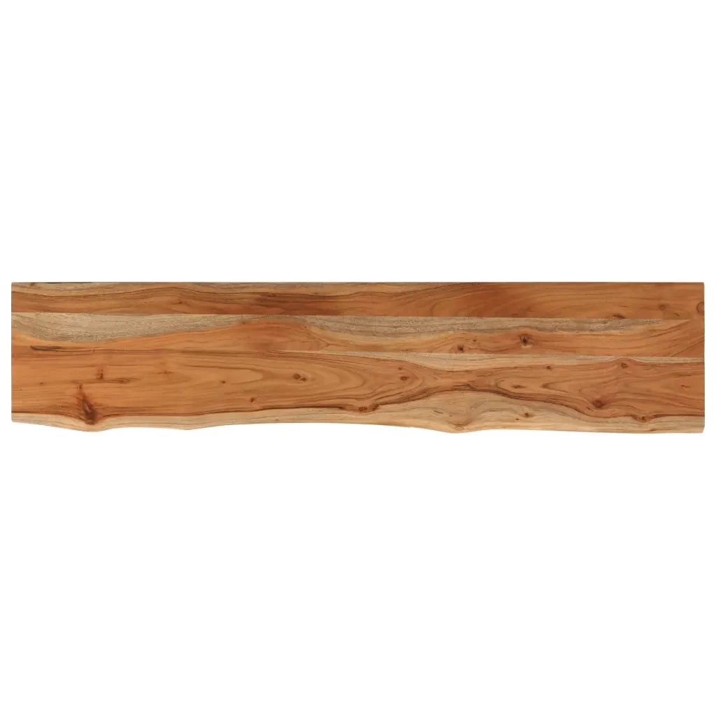 Piano Tavolo 180x40x3,8 cm Rettangolare Legno Acacia Bordi Vivi 370305