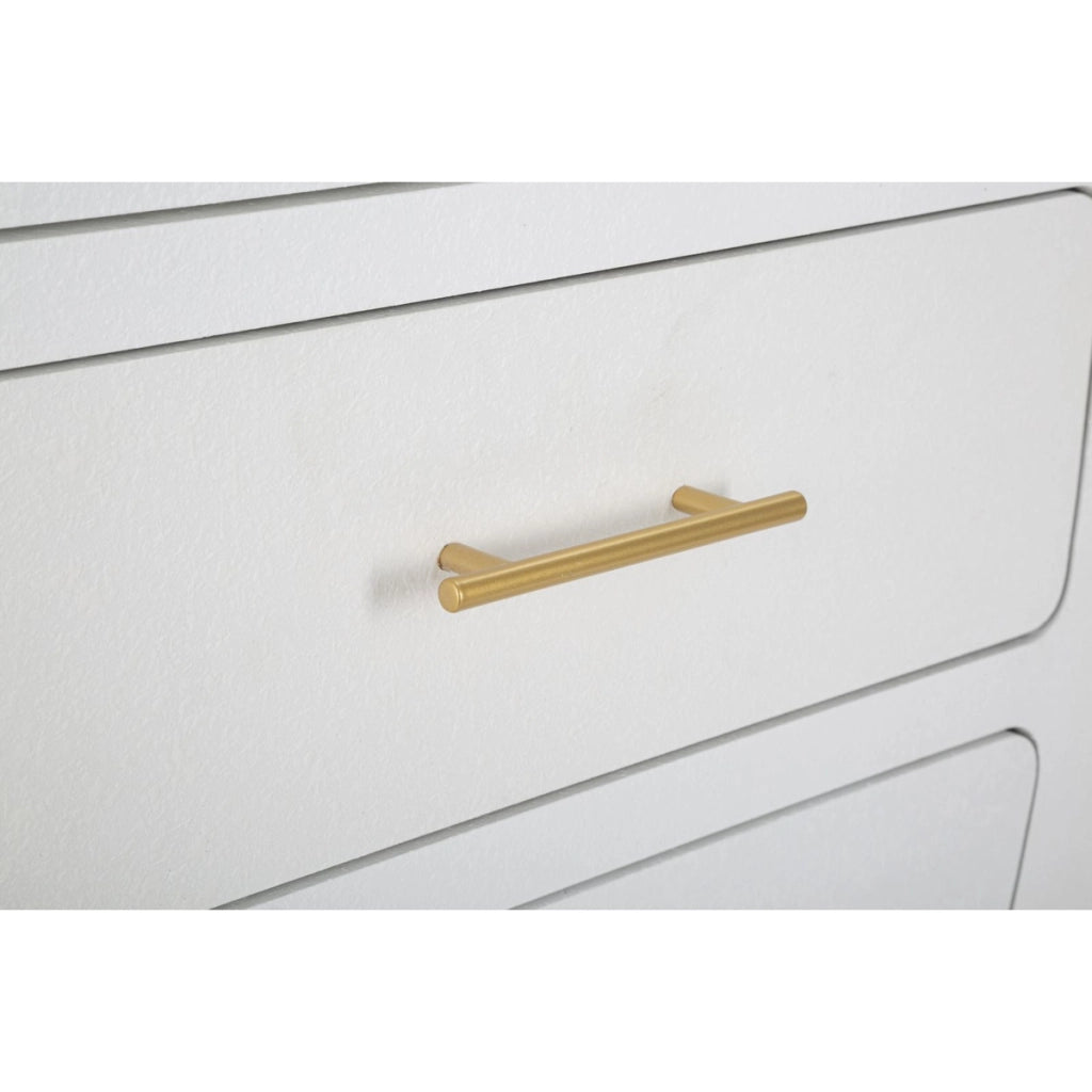 Credenza VKH29, Bianco, MDF, 60x32x133 cm