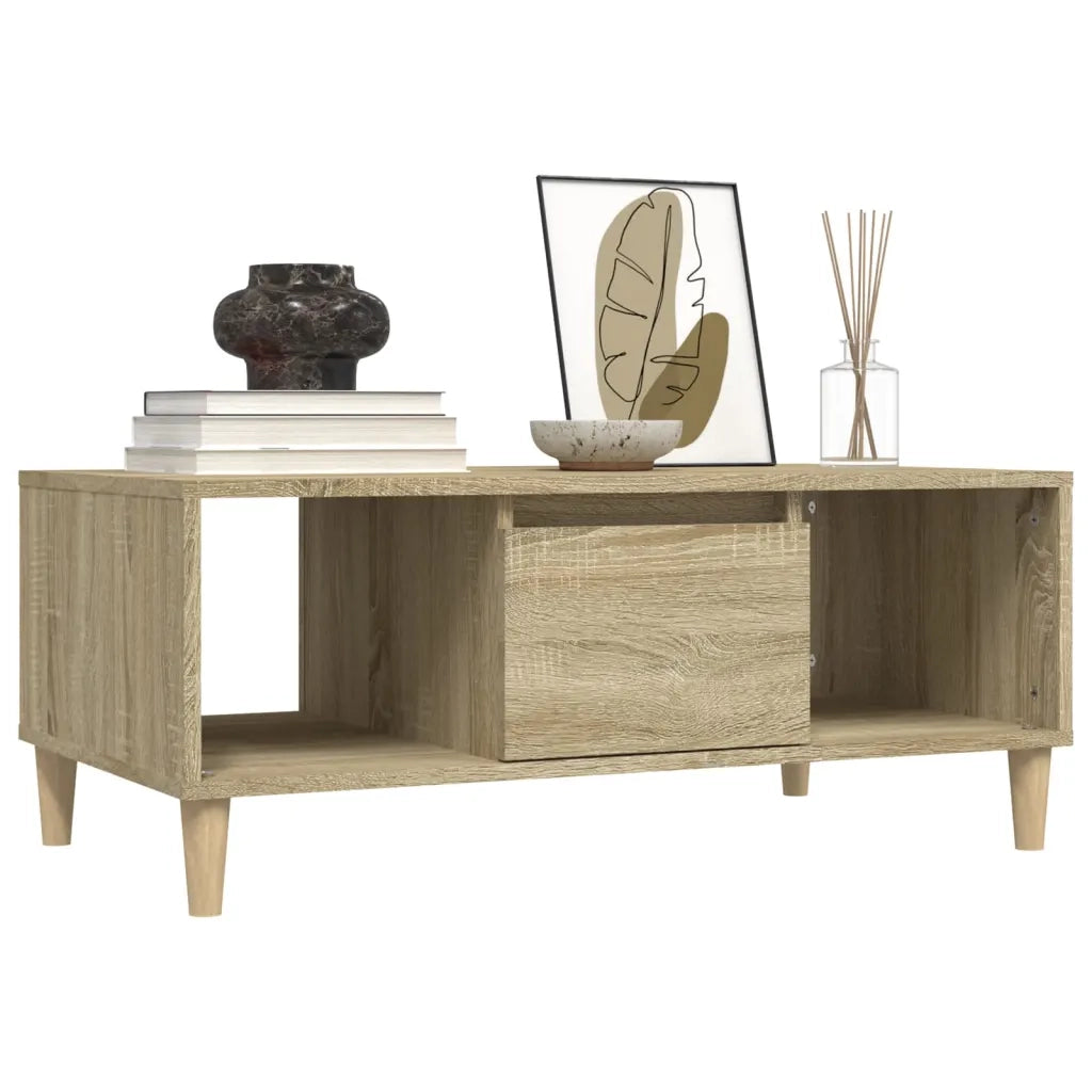 Tavolino Salotto Rovere Sonoma 90x50x36,5 cm Legno Multistrato 821063