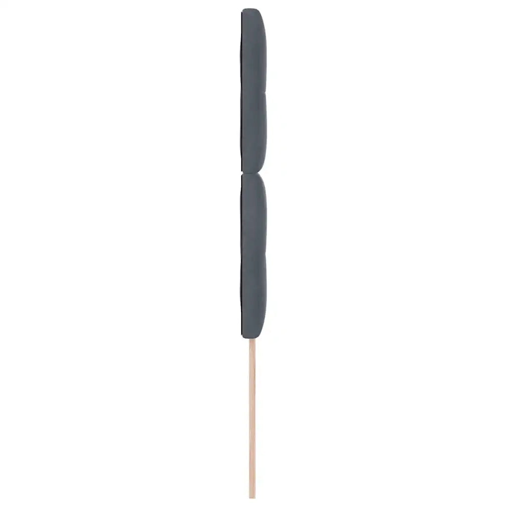 Testiera | Testata Grigio scuro 90 cm Velluto