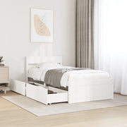 Letto senza Materasso-Struttura Letto Bianco 90x200 cm Legno Massello di Pino 801059