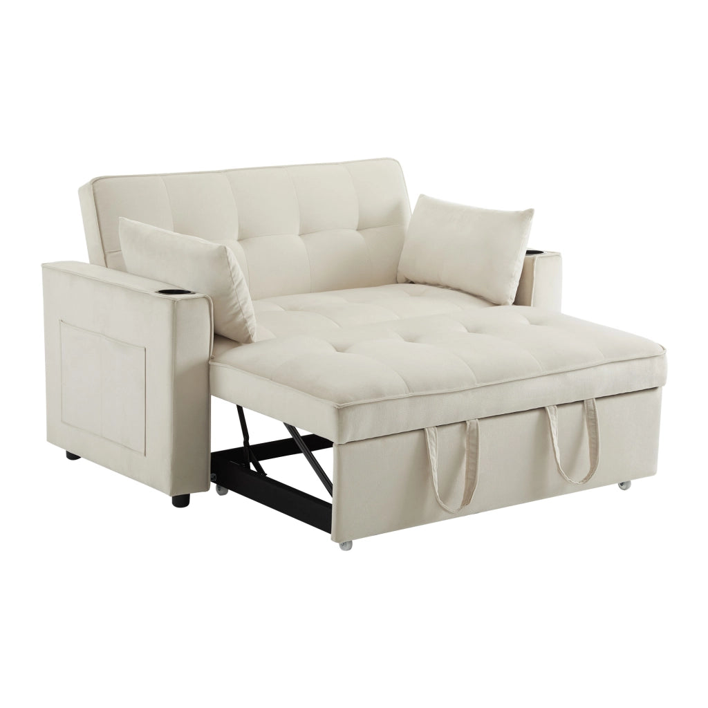 Divano letto pieghevole - Zephmum - Con porta bevande e cuscini