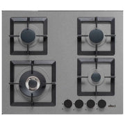 Elleci Plano 60 Piano Cottura a Gas 4 Fuochi Cemento Concrete Griglie Ghisa