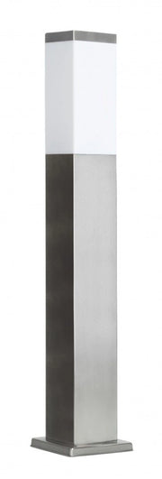 Paletto giardino quadrato 65cm E27 inox IP44 SU-MA
