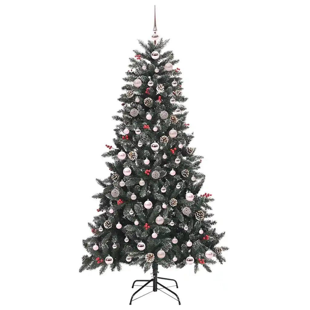 Albero di Natale | Decorazioni natalizie artificiale con 300 LED Verde 180 cm