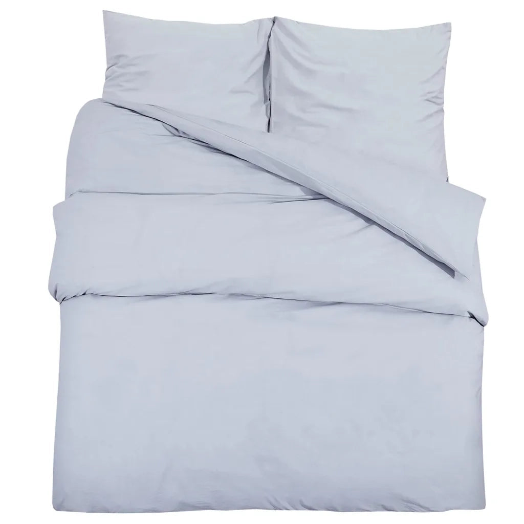 Set Copripiumino Grigio 140x200 cm in Cotone 136097