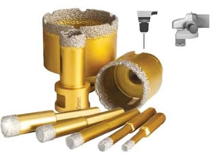 FRESA DIAMANTATA A SECCO PER GRES PORCELLANATO- - mm.50 attacco M14 - 1 pezzi GRINDING
