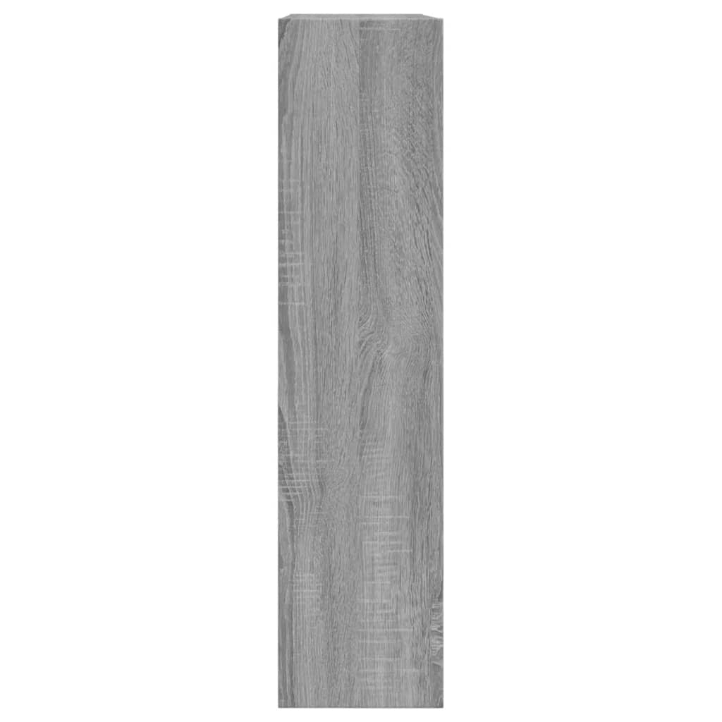 Scarpiera mobile contenitore per scarpe mobile per ingresso/corridoio/soggiorno finitura Sonoma 80 x 21 x 87,5 cm legno ingegnerizzato grigio 02_0022096