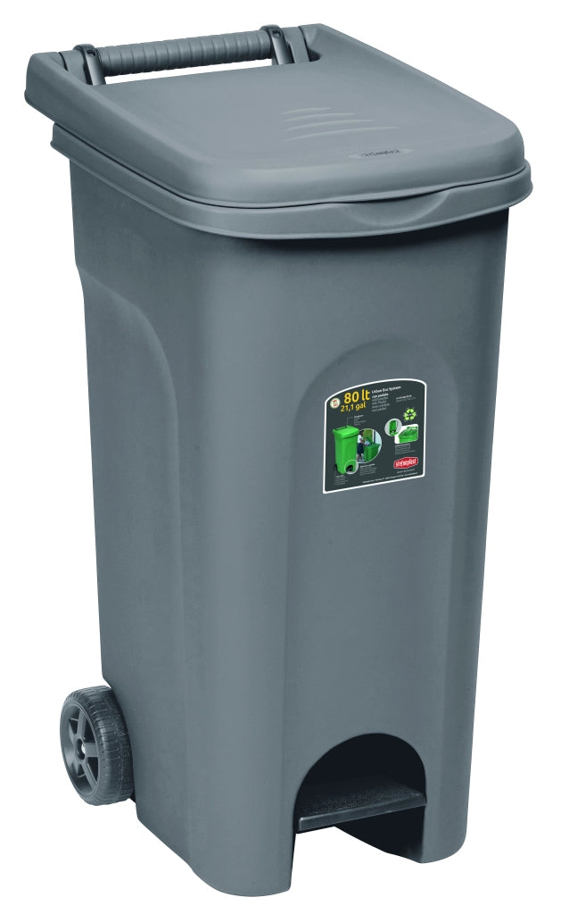Stefanplast BIDONE URBAN ECO SYSTEM Lt. 80 col. Grigio
