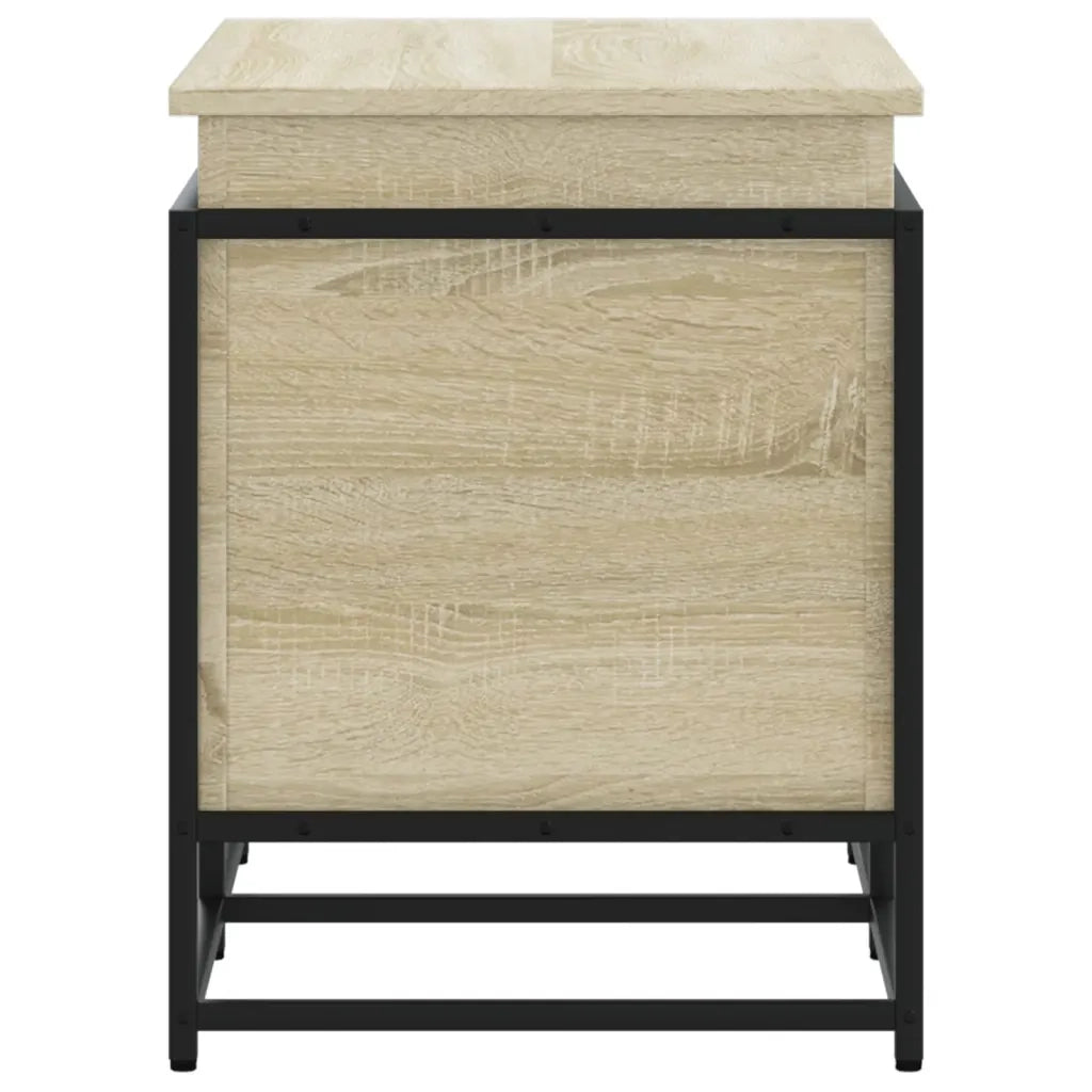 Contenitore con Coperchio Rovere Sonoma 80x40x51,5cm Truciolato 848800