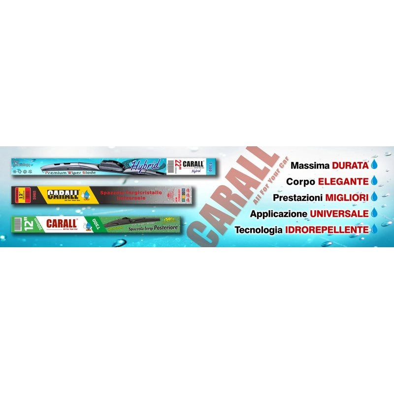 Spazzola Tergicristallo Auto Universale S985 19'' 475mm 16 Attacchi Opzionale
