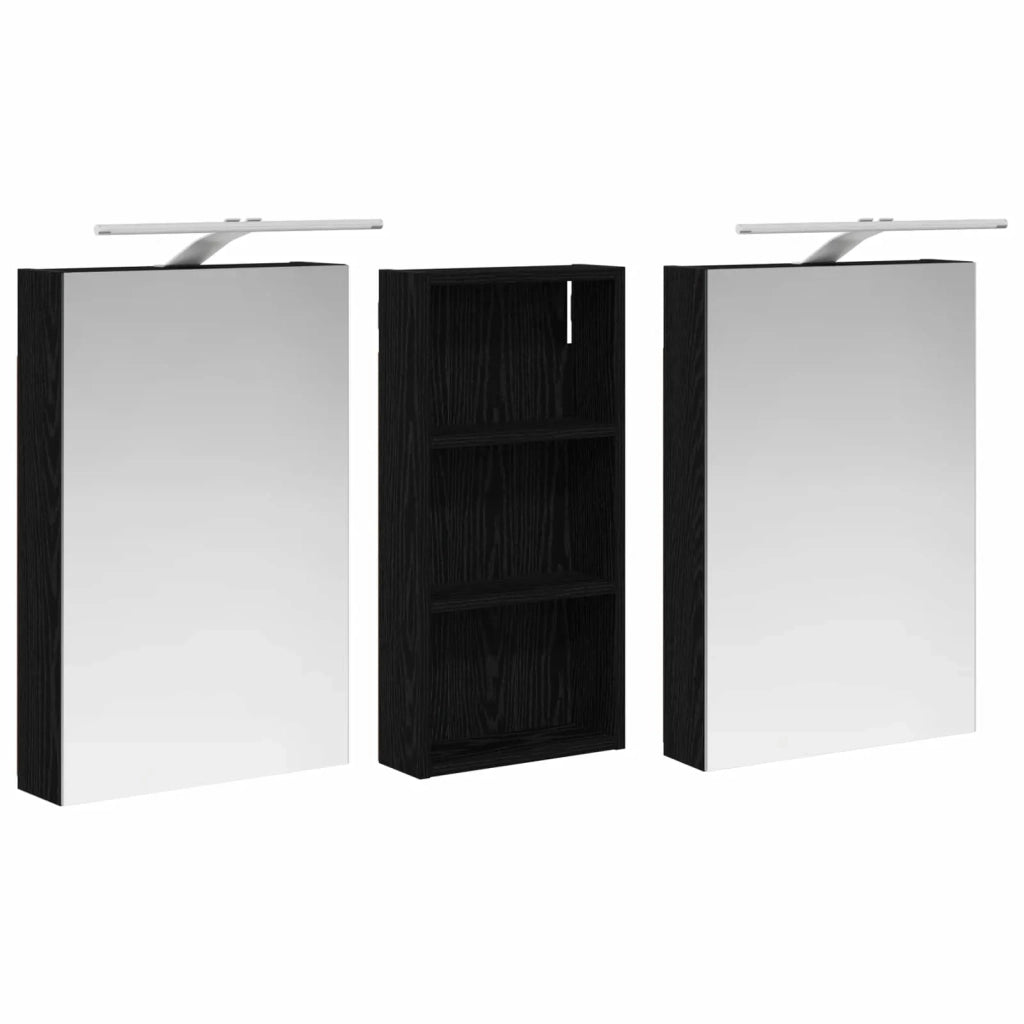 Set di Armadi da Bagno con porta 3 pcs 110 x 10,5 x 60,5 cm 3403721