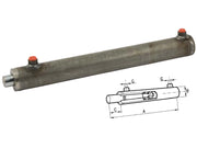 Cilindro doppio effetto Cermag senza supporti attacco alesaggio 60mm stelo 35mm - 82861