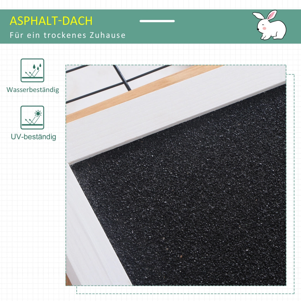 Recinto per Animali Domestici con Tetto Aprile ¨C zephmum ¨C 123x120x52 cm, Marrone