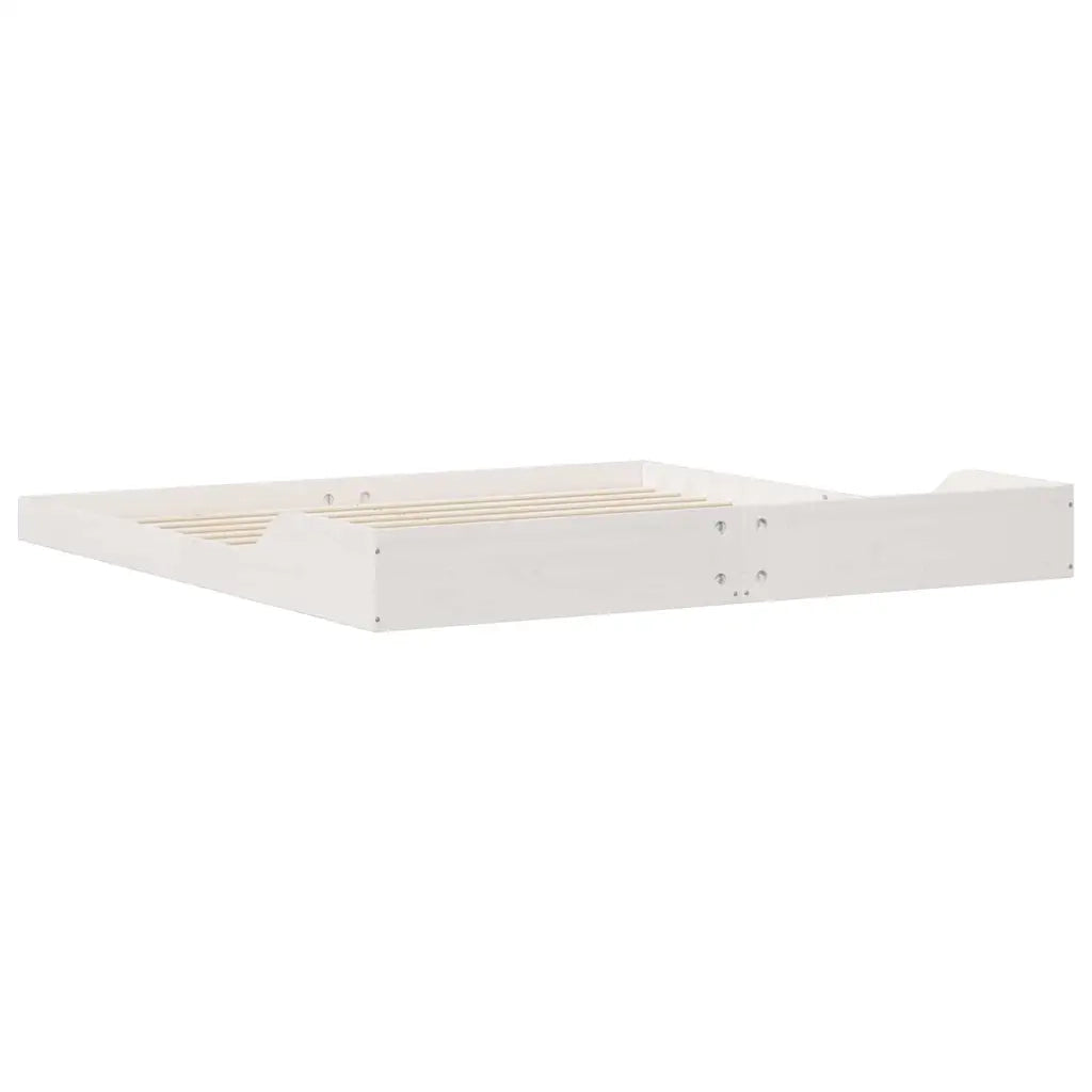 Struttura del letto Bianco 200 x 210 cm Pino massello 873362