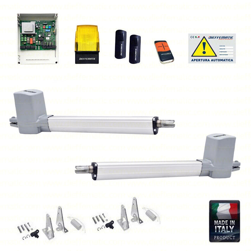 KIT AUTOMAZIONE 230V DIEFFEMATIC BHE UP 400 AUTOMATISMO CANCELLO A BATTENTE