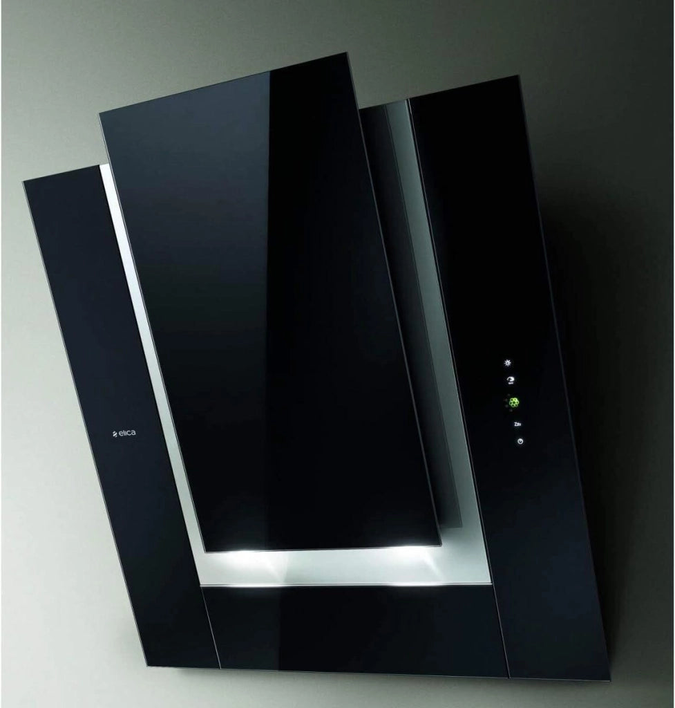 Elica PRF0010404A Cappa da Parete ICO BL-F-80 Nera 801 m³-h Classe E
