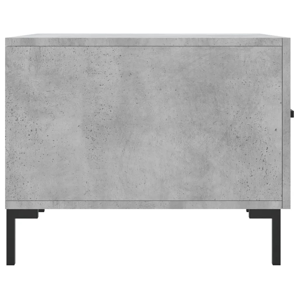 Tavolino Salotto Grigio Cemento 50x50x40 cm Legno Multistrato 829404